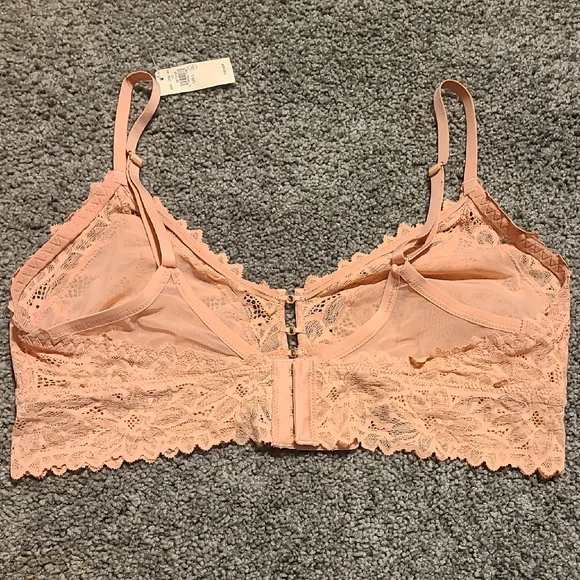 AERIE Lace Bralette in Peach - Picture 3 of 7